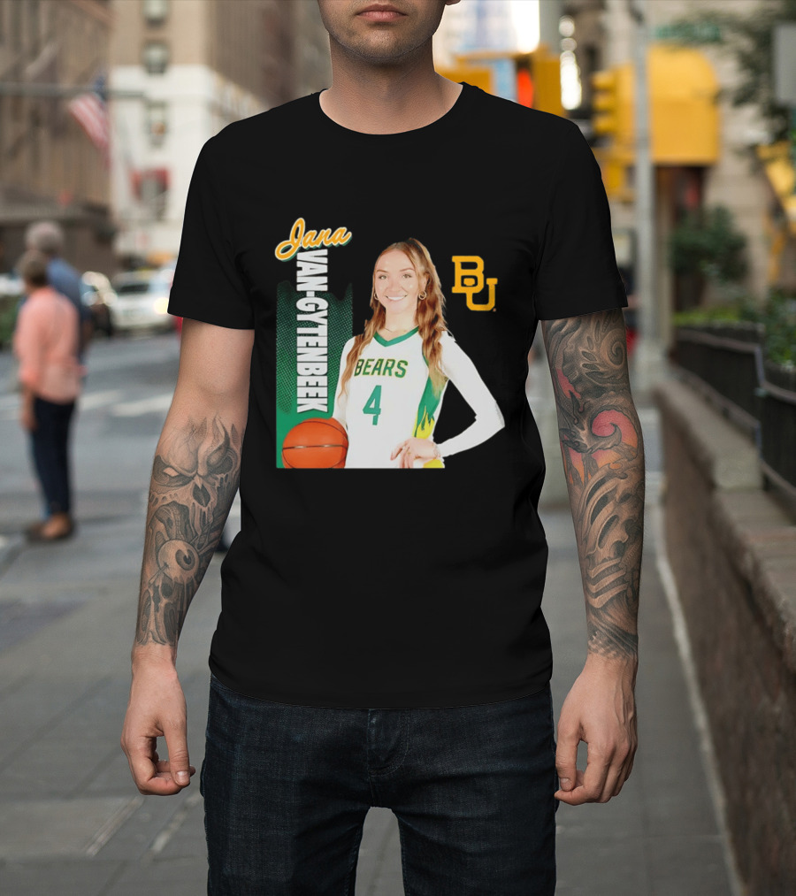 Jana Van Gytenbeek Baylor Bears NCAA Basketball BU T-Shirt