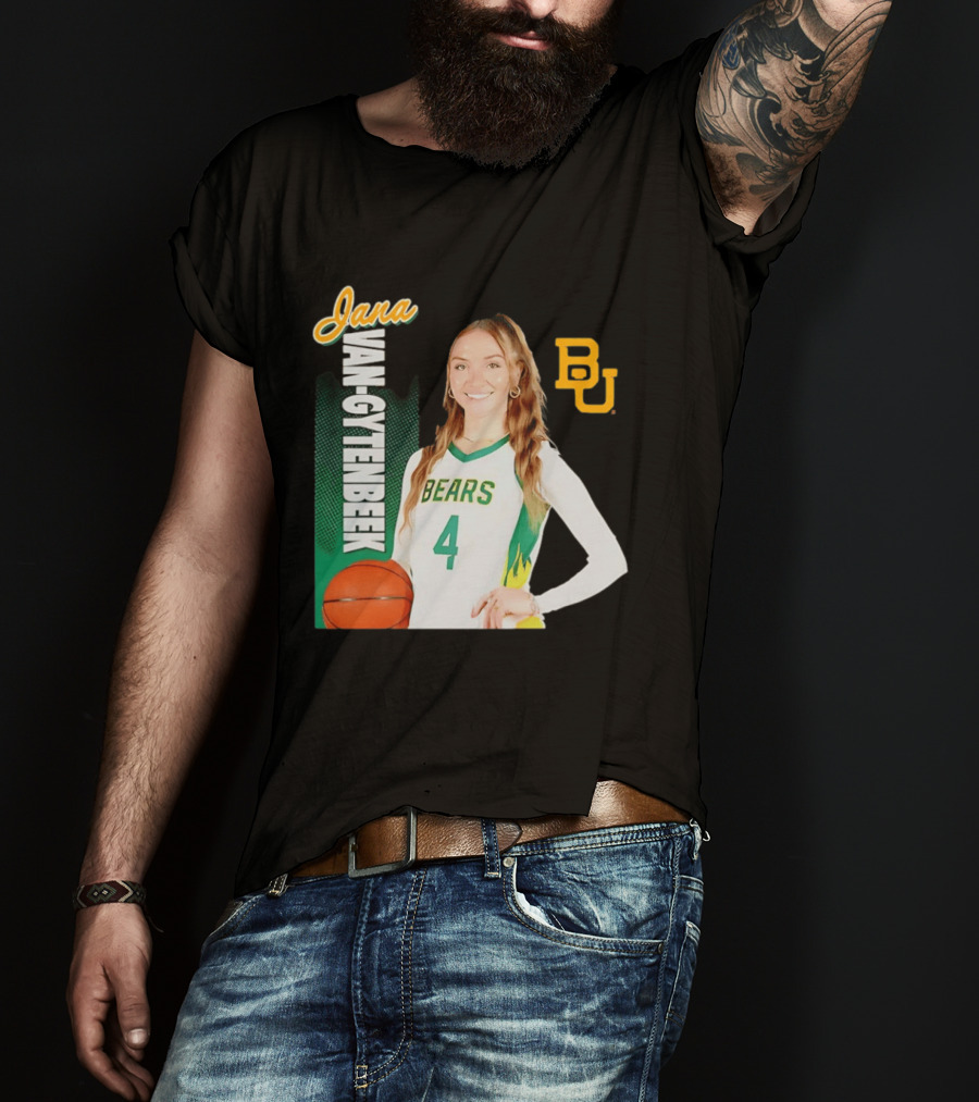 Jana Van Gytenbeek Baylor Bears NCAA Basketball BU T-Shirt