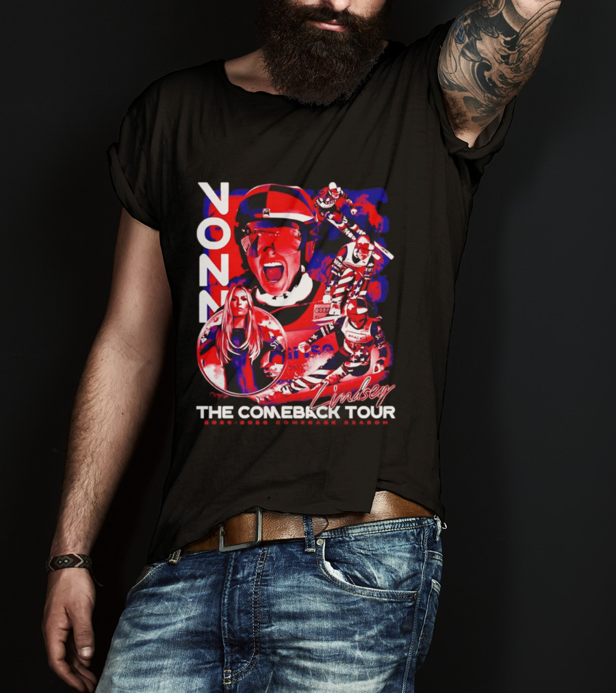 Lindsey Vonn The Comeback Tour Skiing Champion T-Shirt