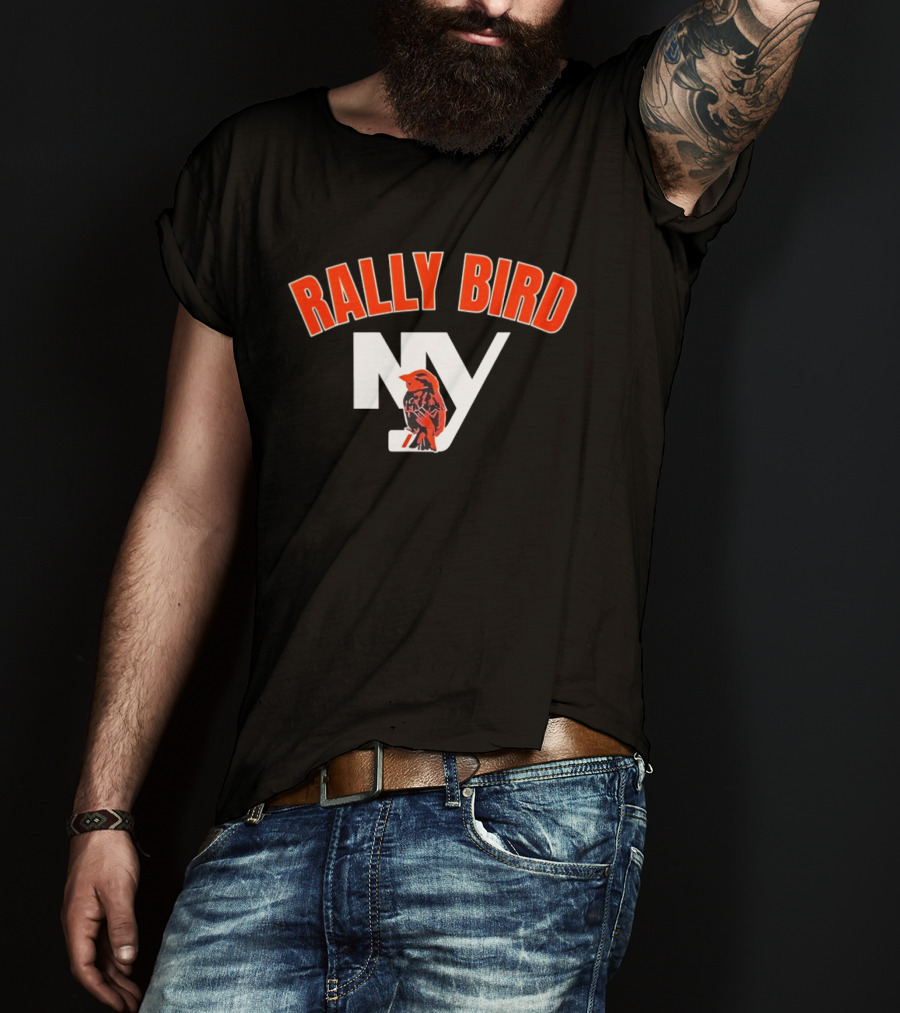 Rally Bird NY Islanders Ice Hockey Fan Gear T-Shirt