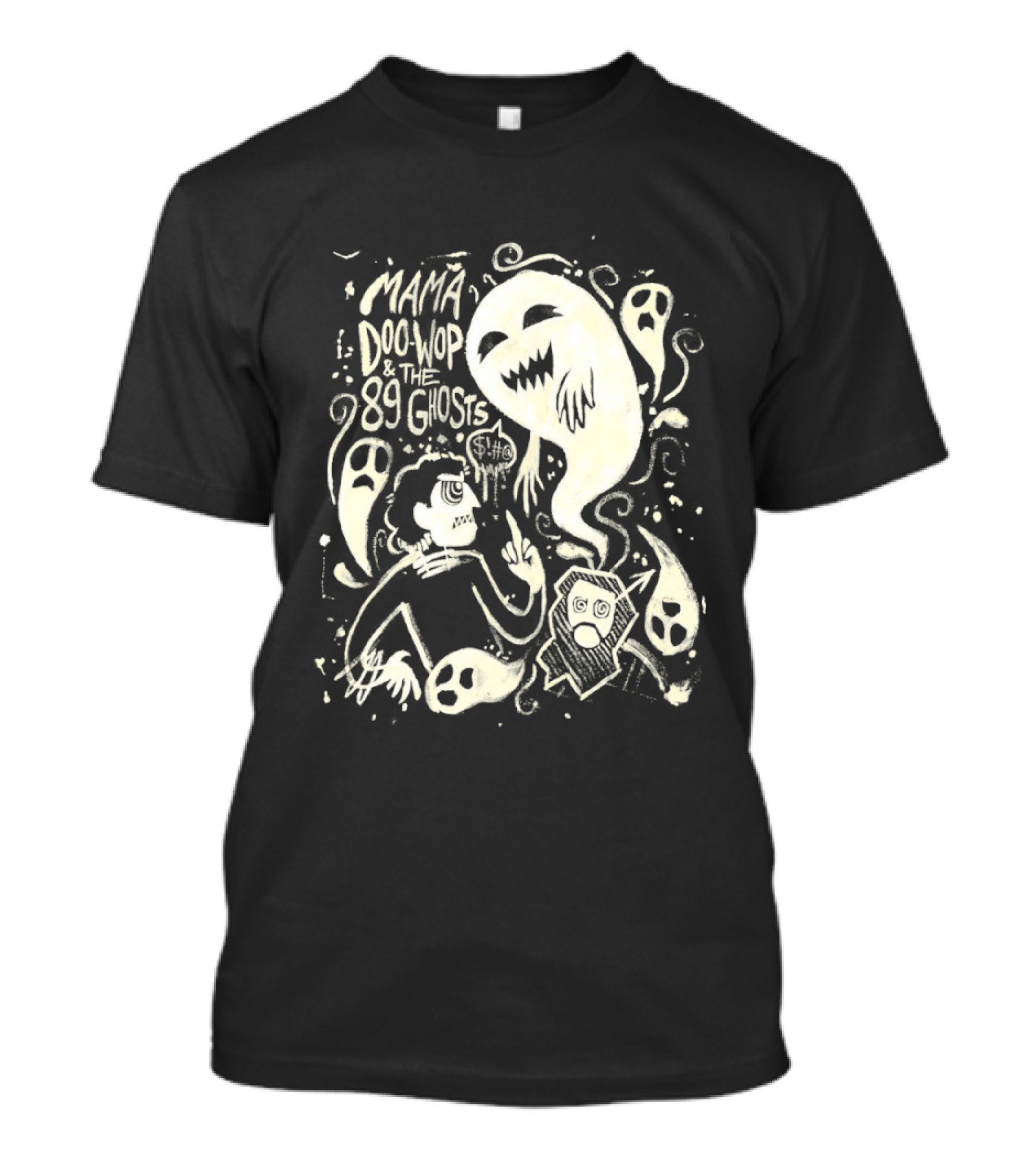 Mama Doo Wop And The 89 Ghosts Supernatural Illustrations T-Shirt