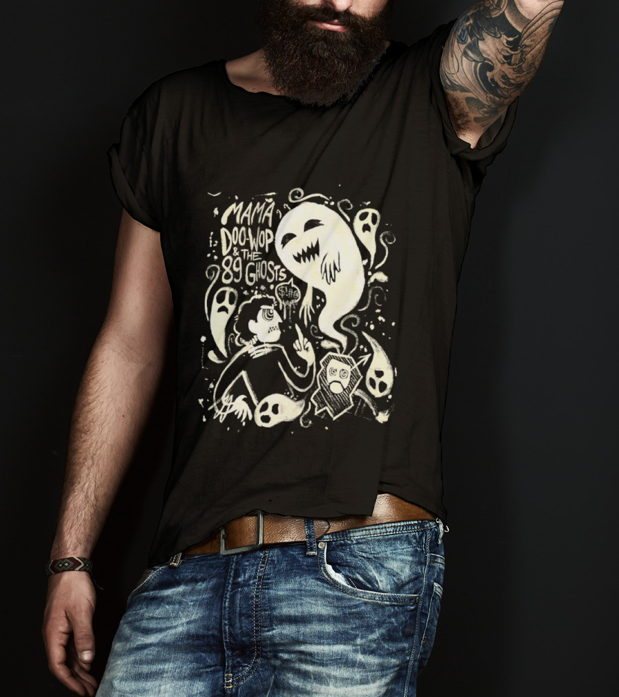 Mama Doo Wop And The 89 Ghosts Supernatural Illustrations T-Shirt