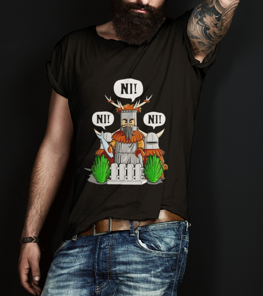 Viking Warrior Lego The Knights Of Ni NI! NI! NI! T-Shirt
