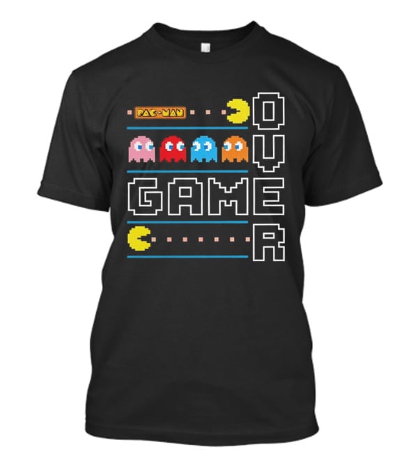 Pac Man Game Over With Ghosts Retro Arcade T-Shirt