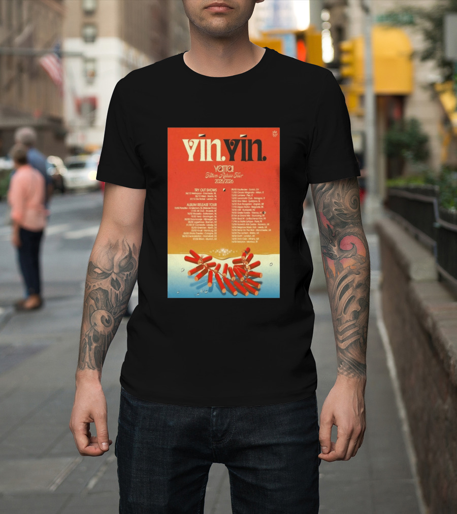 YĪN YĪN Yatta Album Release Tour 2025 2026 Europe And UK Dates T-Shirt