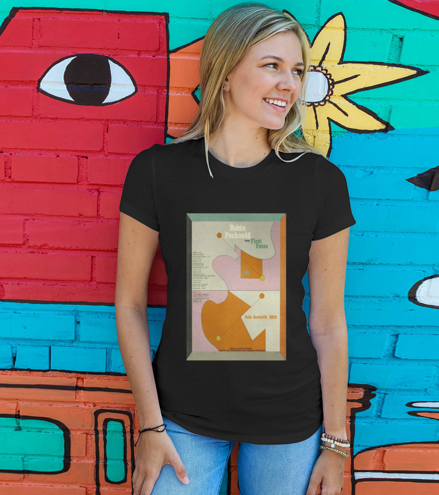 Robin Pecknold Fleet Foxes Tour 2026 Flynn Ridgefield Rockport Nashua NYC T-Shirt