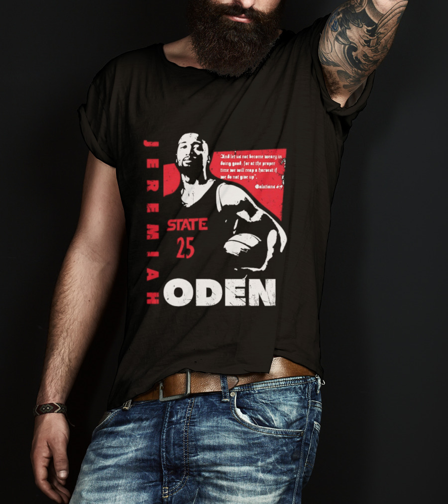Jeremiah Oden San Diego State 25 Galatians 6:9 T-Shirt