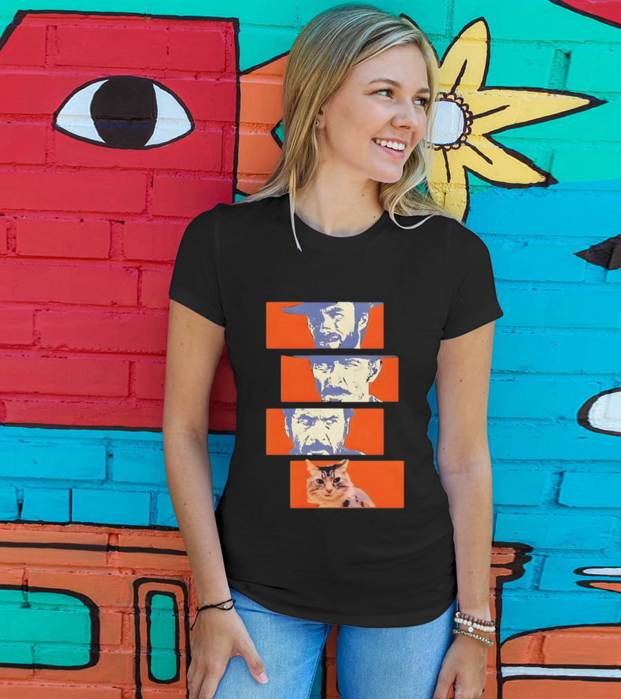Buono Brutto Cattivo And Cat Pop T-Shirt