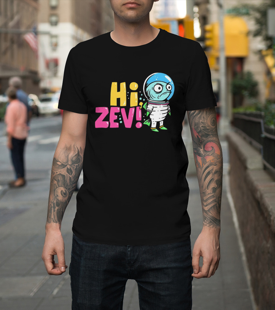 Hi ZEV Astronaut Fish In Spacesuit With Bubble Helmet T-Shirt
