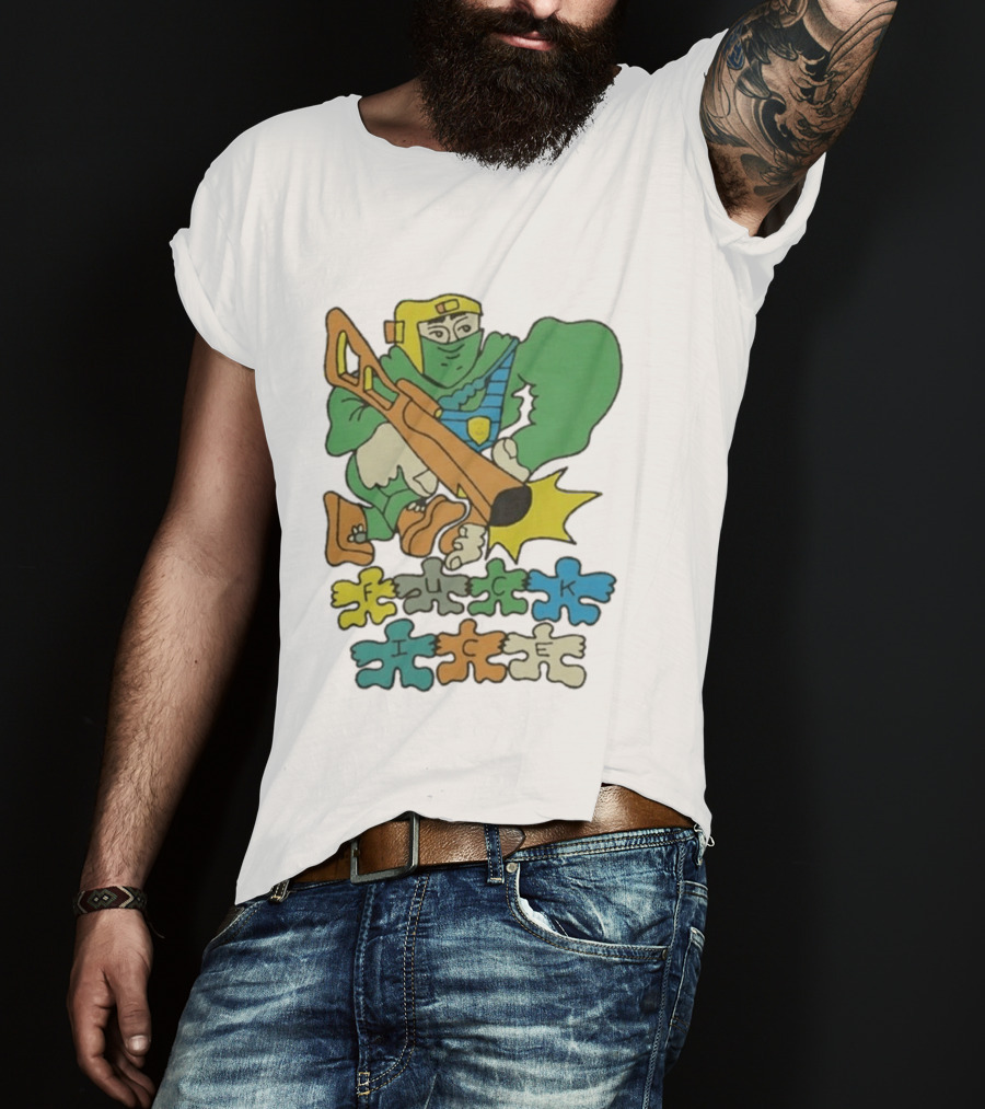 Honeytv Fuck Ice Retro Soldier Puzzle T-Shirt