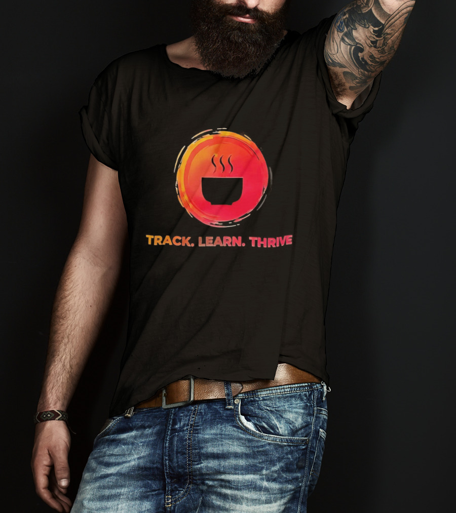 Coffee Track Learn Thrive Steaming T-Shirt