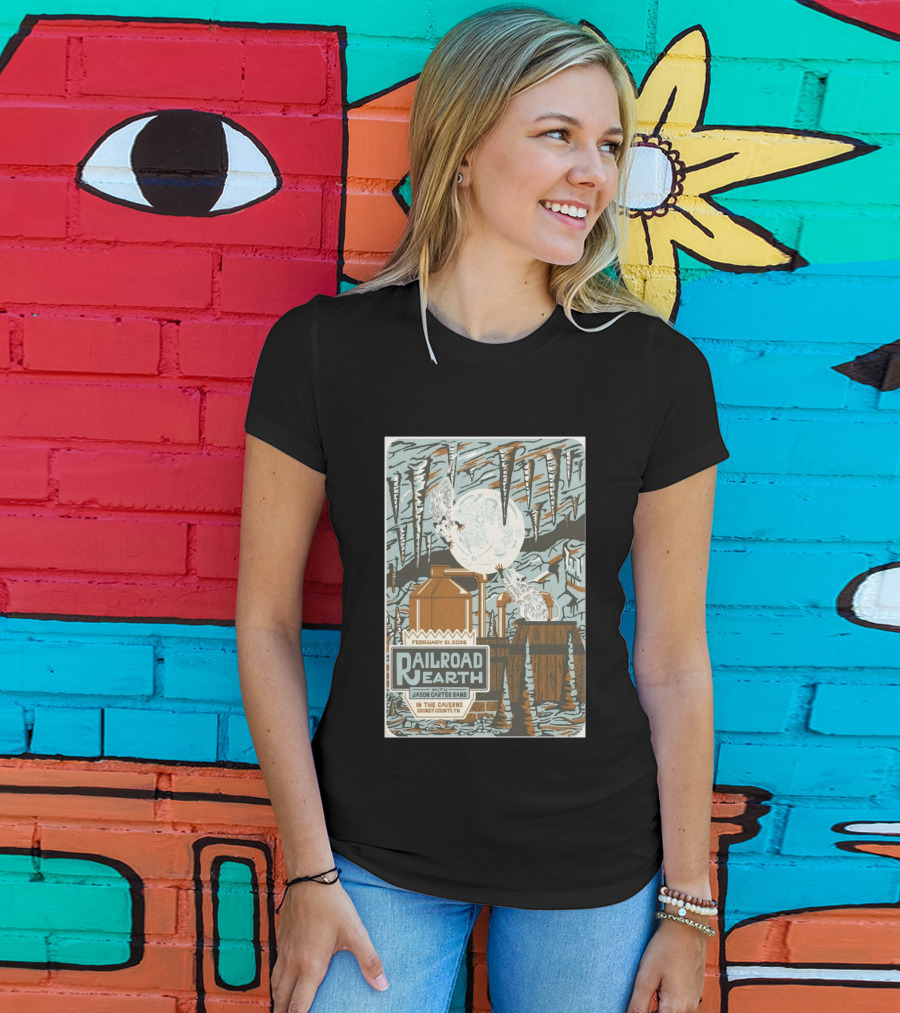 February 21 2026 Railroad Earth Jason Carter Band In The Caverns Grundy County TN T-Shirt