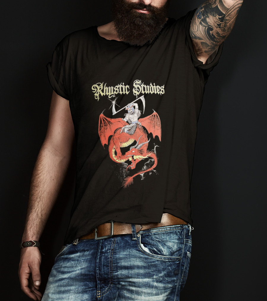 Rhystic Studies Big Ass Dragon Rider Fantasy T-Shirt