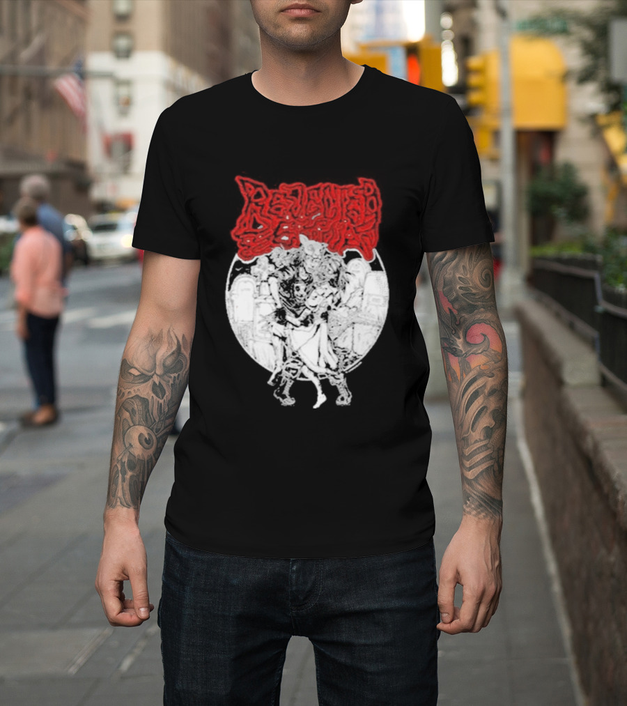 Lamb Mask Heart Motif Until Death Valentine's Symbolism T-Shirt