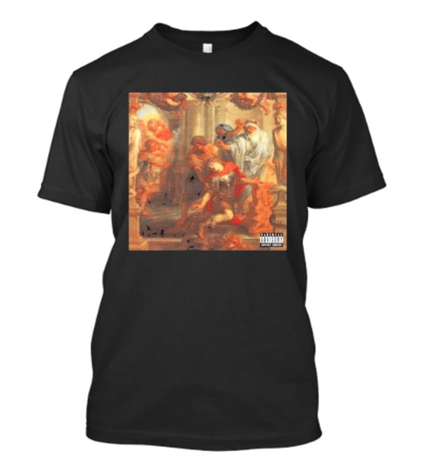 Suicideboys I No Longer Fear The Razor Guarding My Heel Album Cover Art Historic Painting Parental Advisory T-Shirt