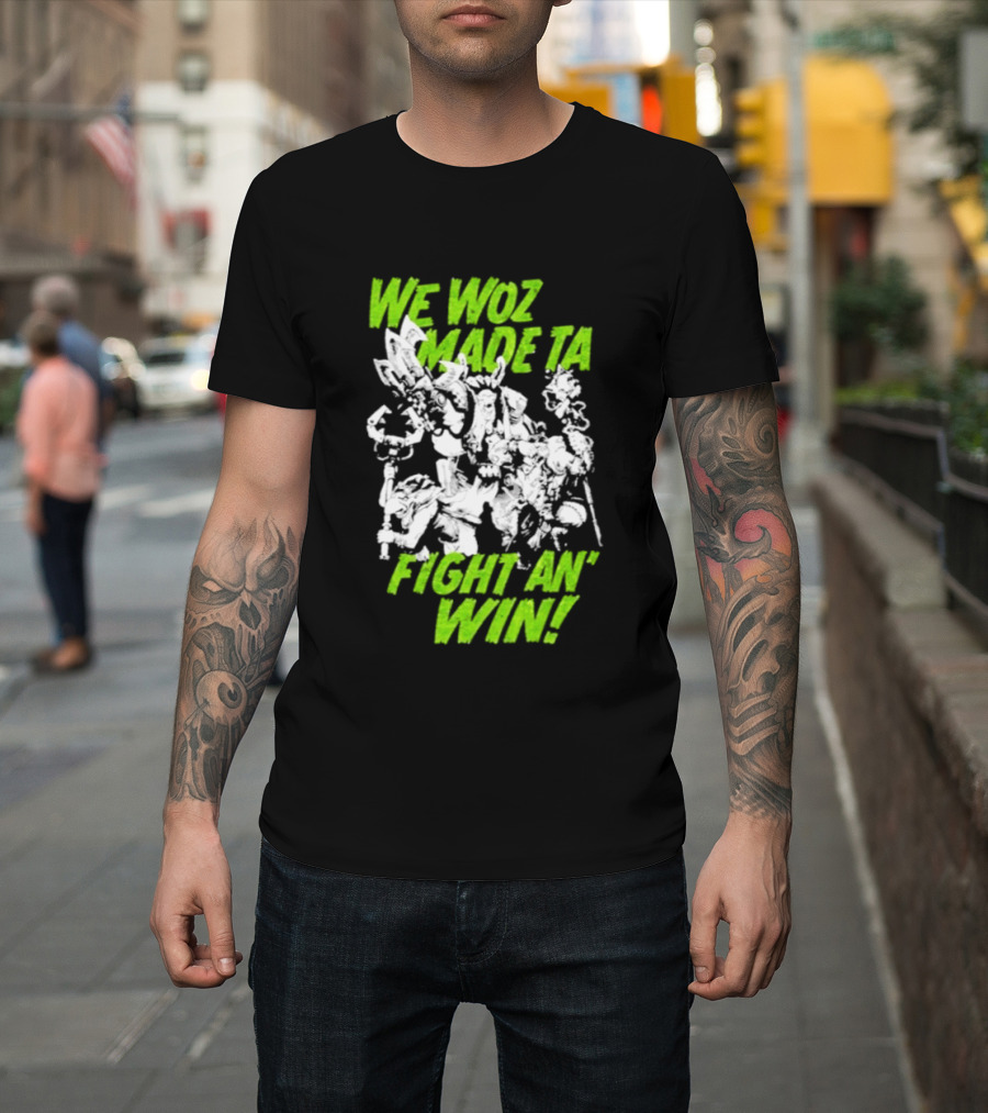 Warhammer 40000 We Woz Made Ta Fight An' Win Tyranids Faction T-Shirt