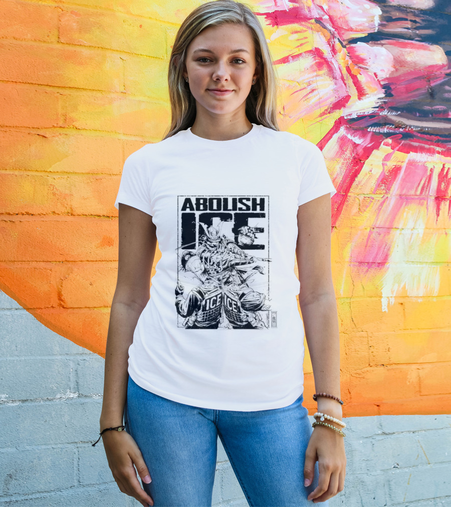 Abolish Ice Samurai Warrior Protest T-Shirt