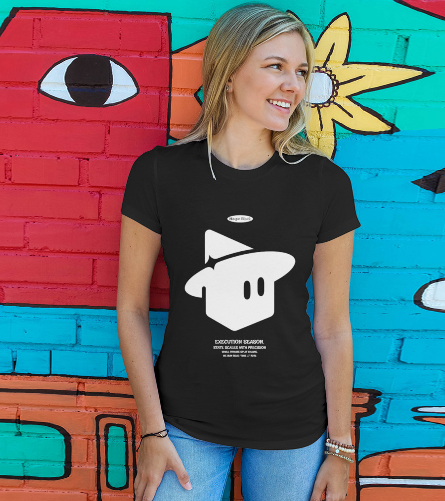 Execution Season Magic Block State Scales With Precision T-Shirt