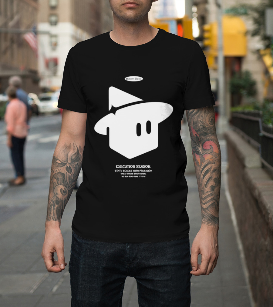 Execution Season Magic Block State Scales With Precision T-Shirt