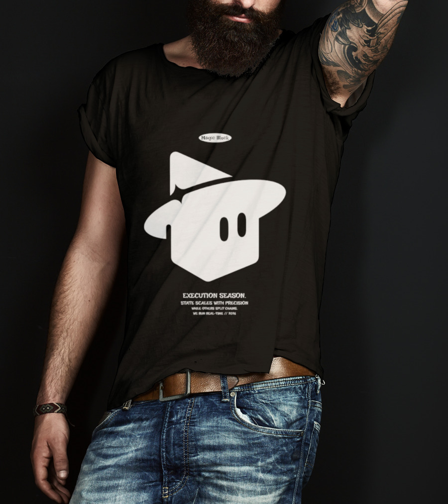 Execution Season Magic Block State Scales With Precision T-Shirt