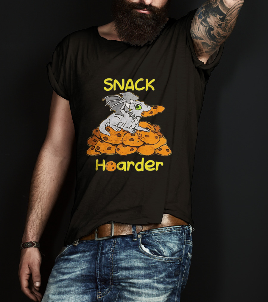 Snack Hoarder Dragon With Cookies T-Shirt