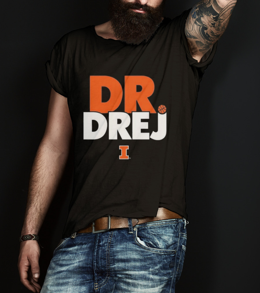 Andrej Stojakovic Dr. Drej I Illinois Fighting Illini T-Shirt