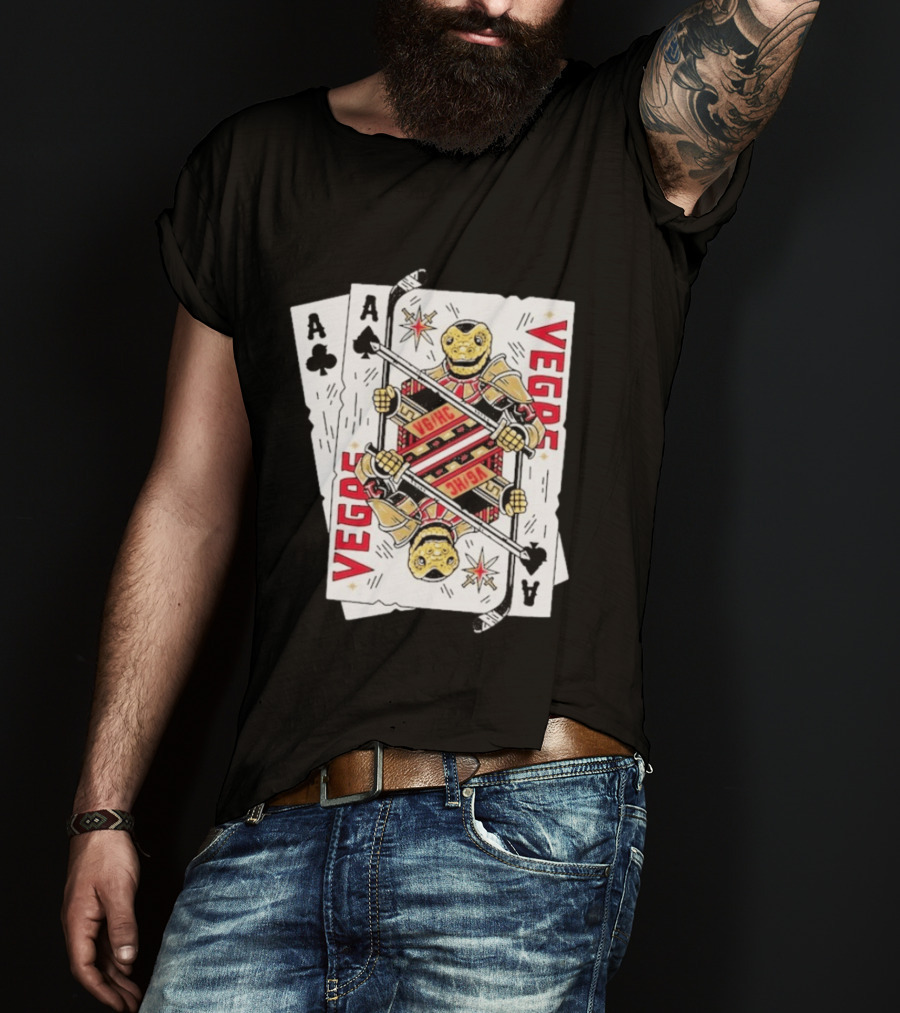 Vegas Golden Knights Chance Ace Playing Cards T-Shirt