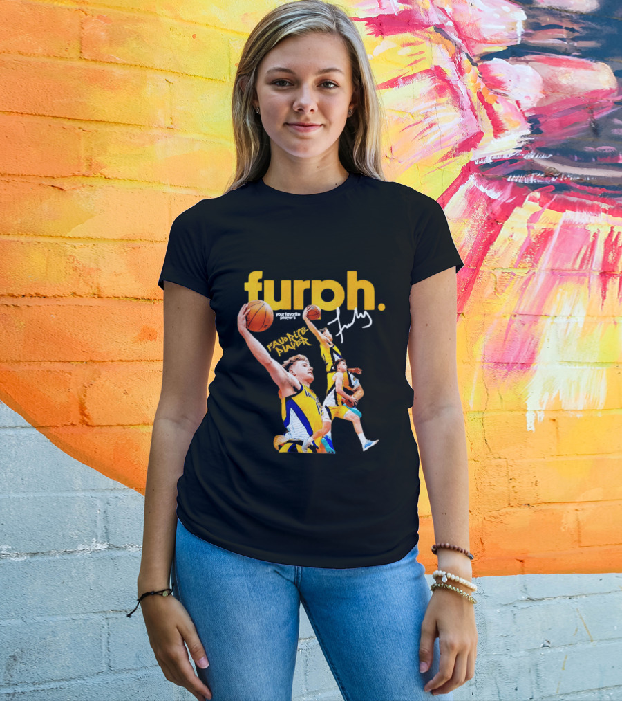 Furphy Indiana Pacers Basketball Player Jump Shot Action T-Shirt