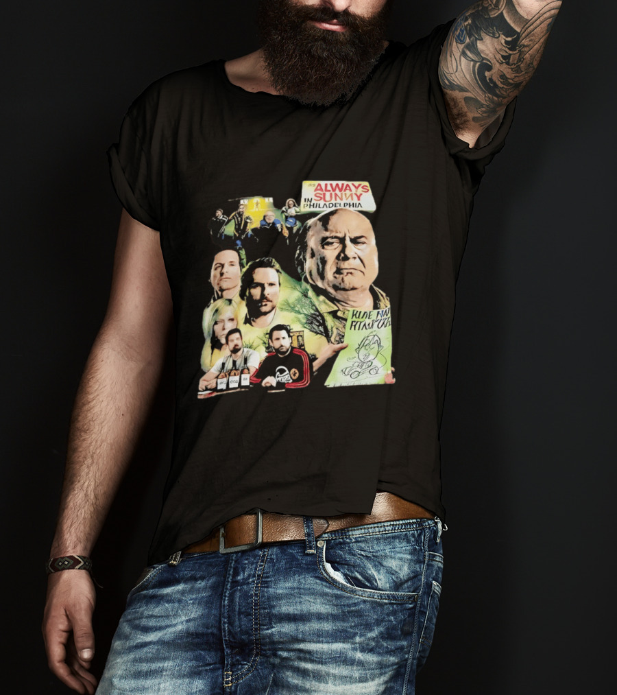 Always Sunny In Philadelphia Characters Collage T-Shirt