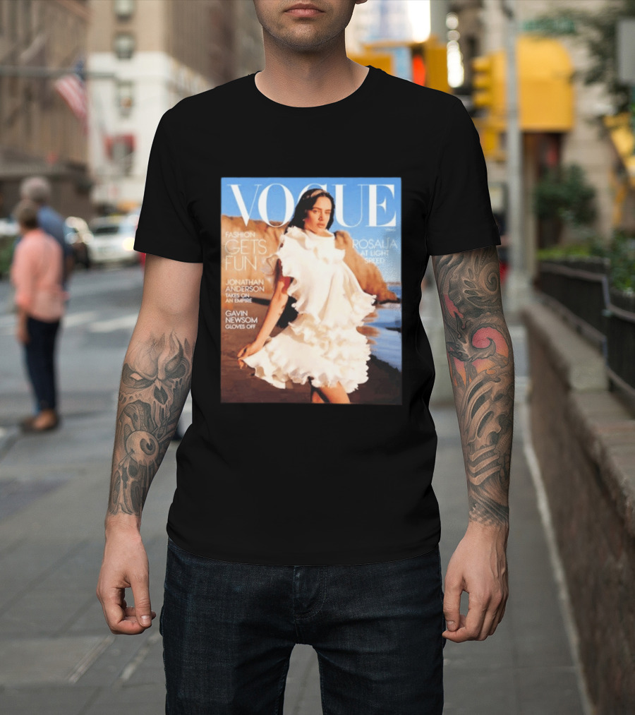Vogue Spring Fashion Rosalia at Light Speed Jonathan Anderson Gavin Newsom T-Shirt