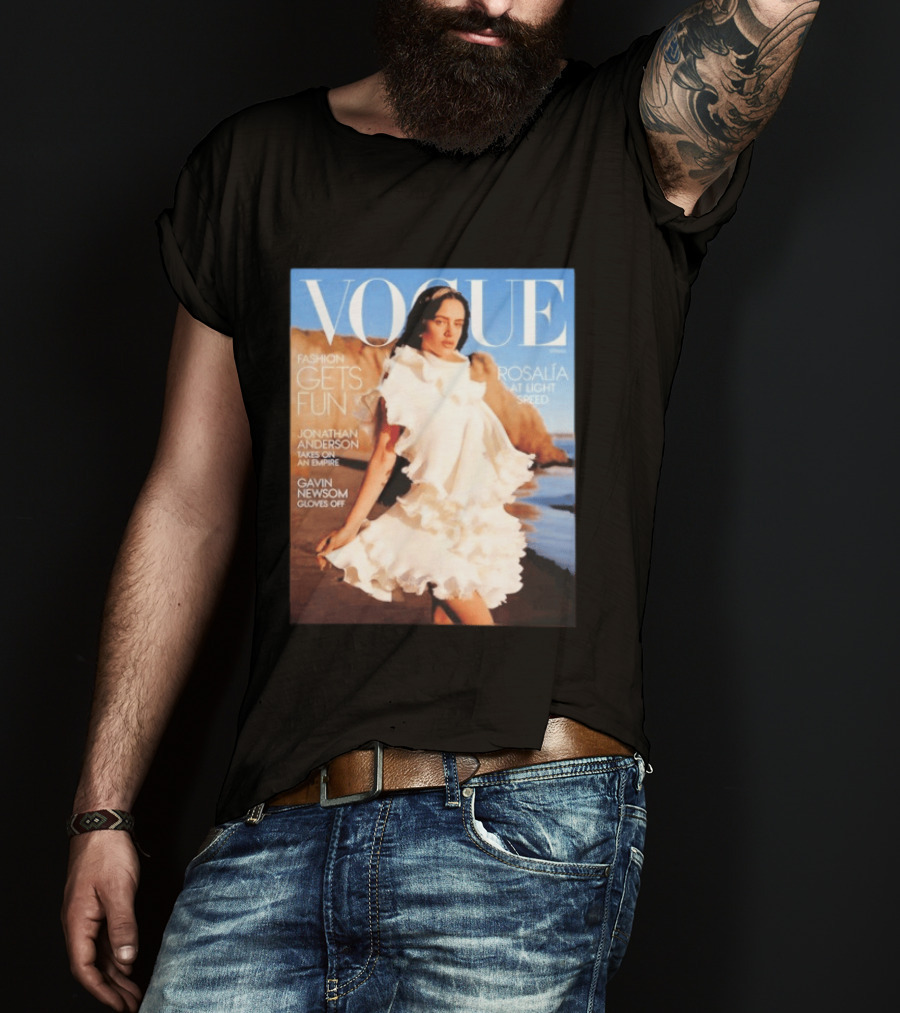 Vogue Spring Fashion Rosalia At Light Speed Jonathan Anderson Gavin Newsom T-Shirt