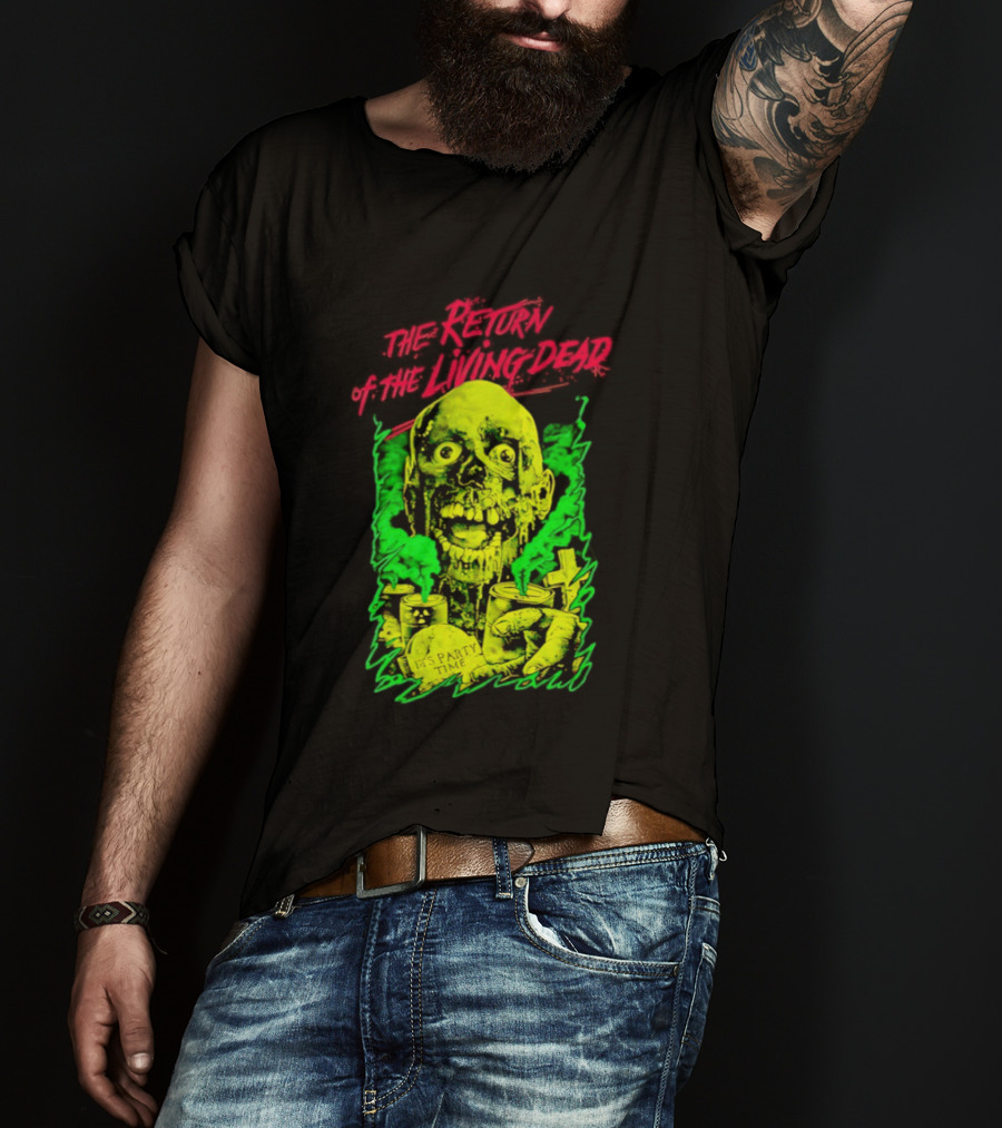 Zombie It's Party Time Return Of The Living Dead Iconic Horror T-Shirt