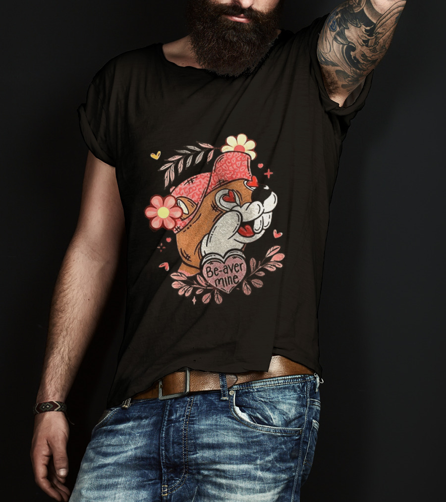 Buc Ee's Be Mine Valentine's Day Buc Ee's Love And Beaver Mine T-Shirt