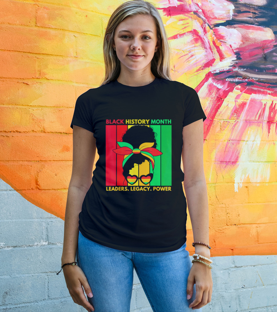 Black History Month Leaders Legacy Power African American T-Shirt