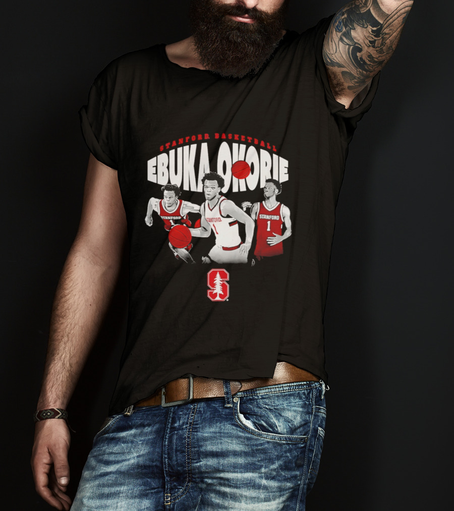 Stanford Basketball Ebuka Okorie Cardinal Player Highlights T-Shirt