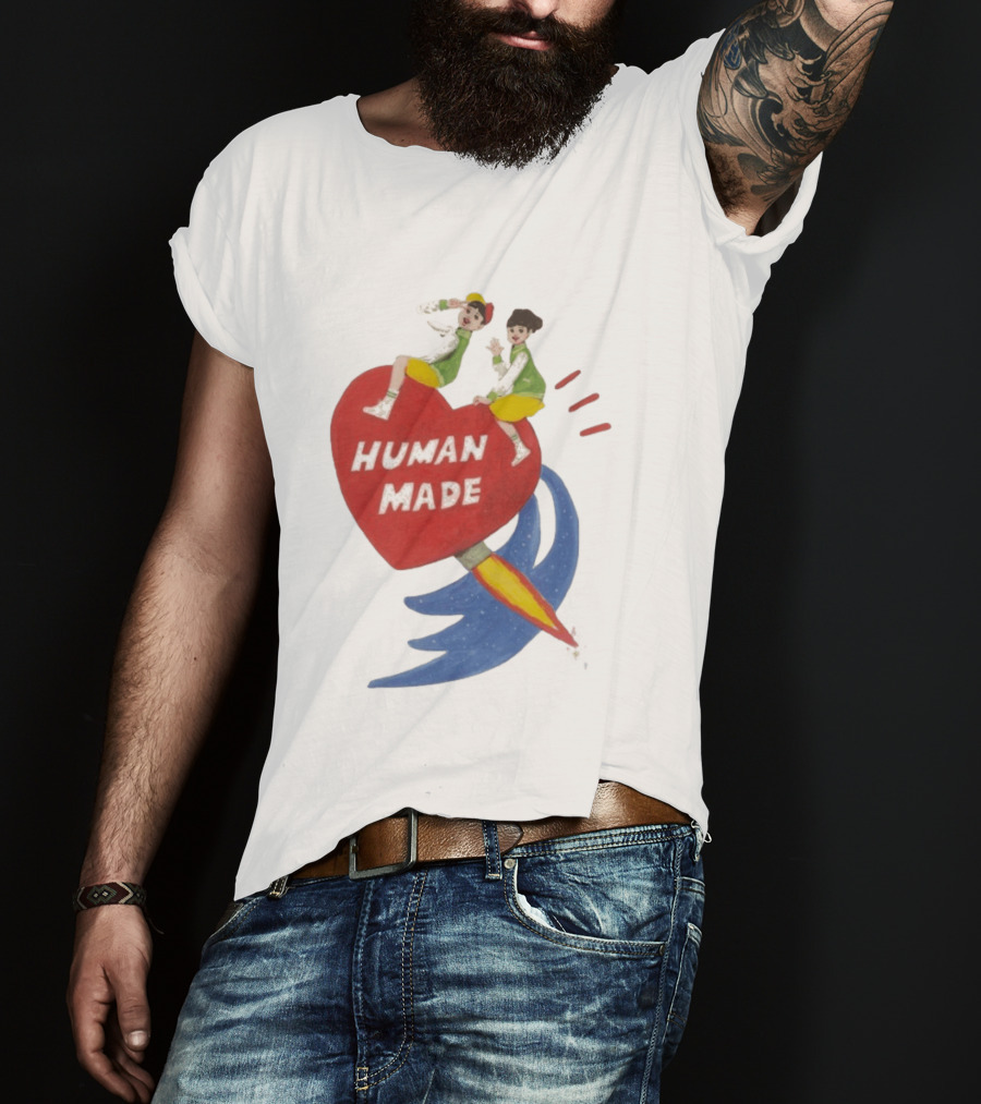 Human Made Heart Rocket Design Keiko Sootome T-Shirt