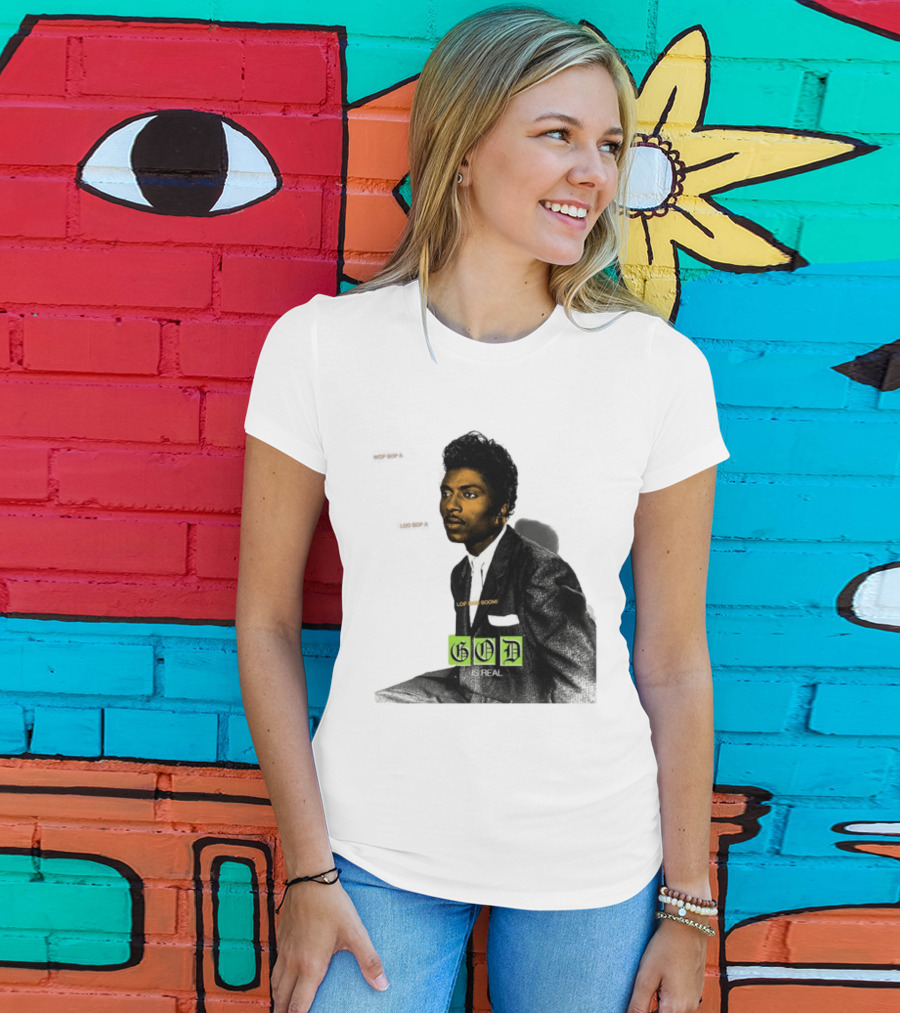 Little Richard Wop Bop A Loo Bop A Lop Bam Boom God Is Real T-Shirt