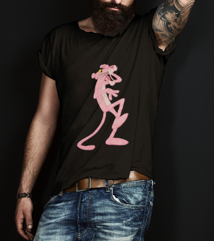 Pink Panther Cartoon Character Classic Pose T-Shirt