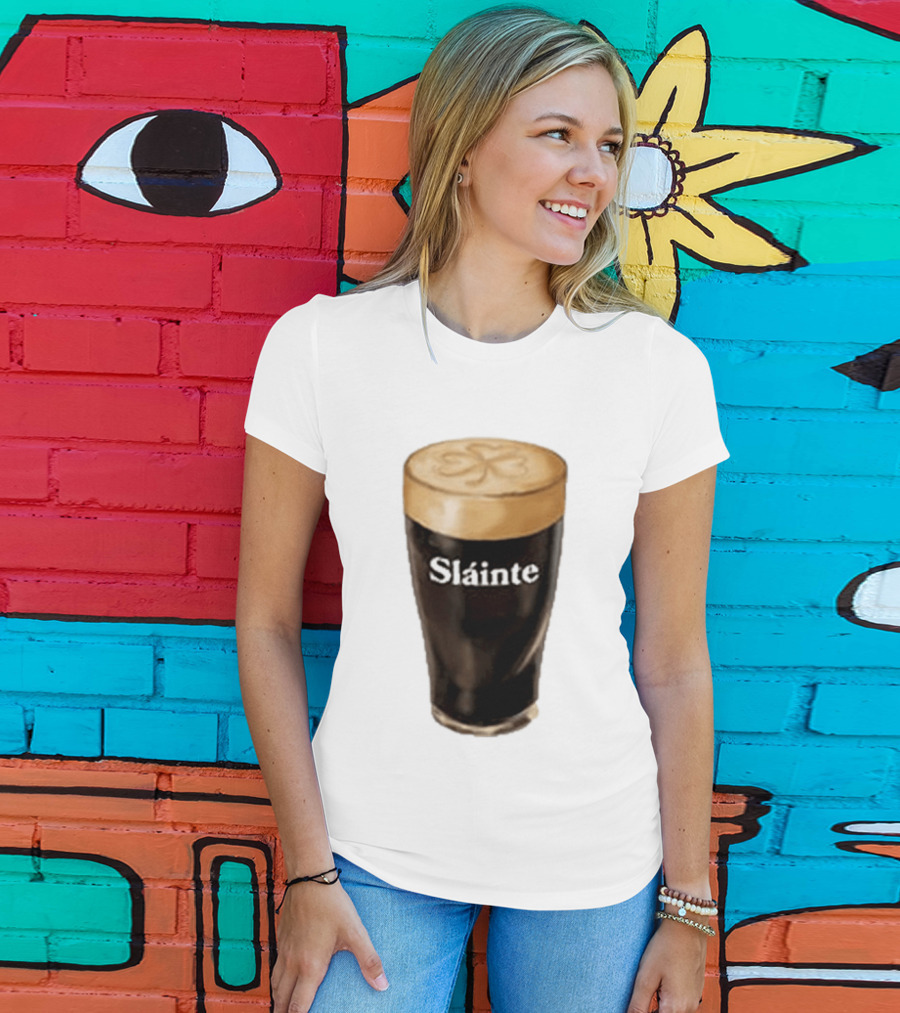 Sláinte Irish Shamrock Brew Pint T-Shirt