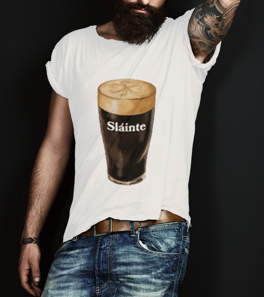Sláinte Irish Shamrock Brew Pint T-Shirt