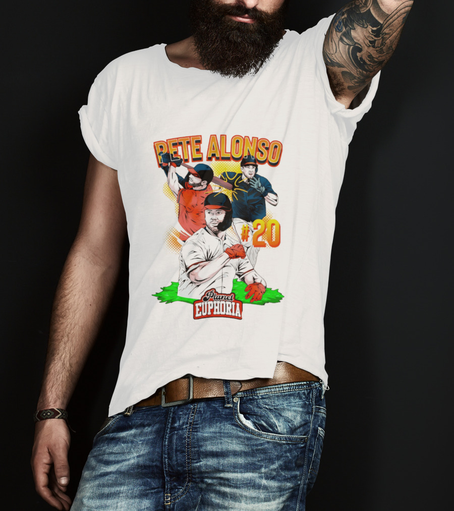 Pete Alonso Planet Euphoria #20 Baseball T-Shirt