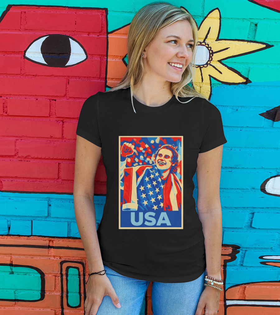 USA Hockey Celebration Jack Hughes Fan Hope Gift Idea T-Shirt