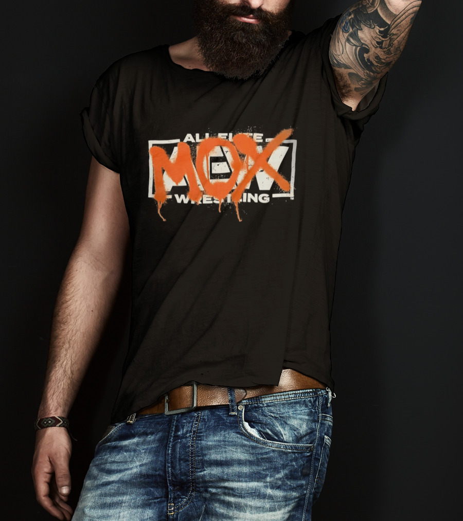 AEW Jon Moxley Mox Graffiti Style Wrestling T-Shirt