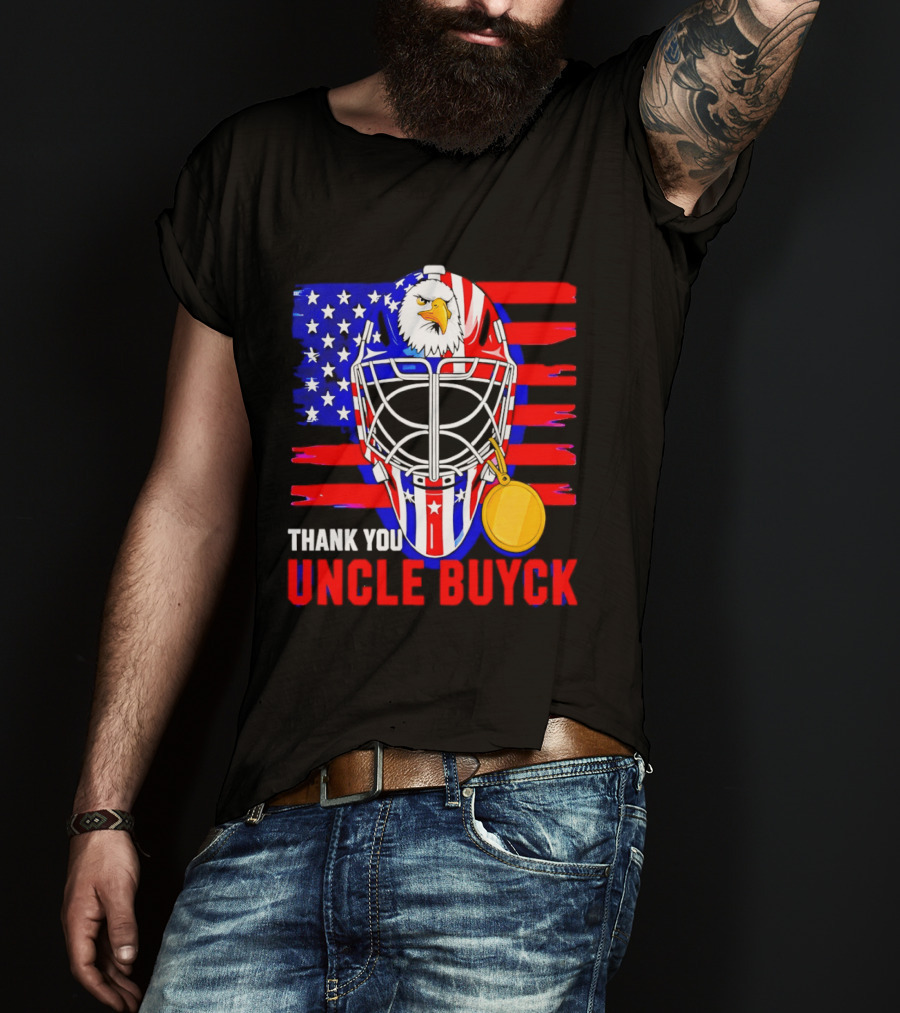 Thank You Uncle Buyck USA Hockey Eagle American Flag Olympic 2026 T-Shirt