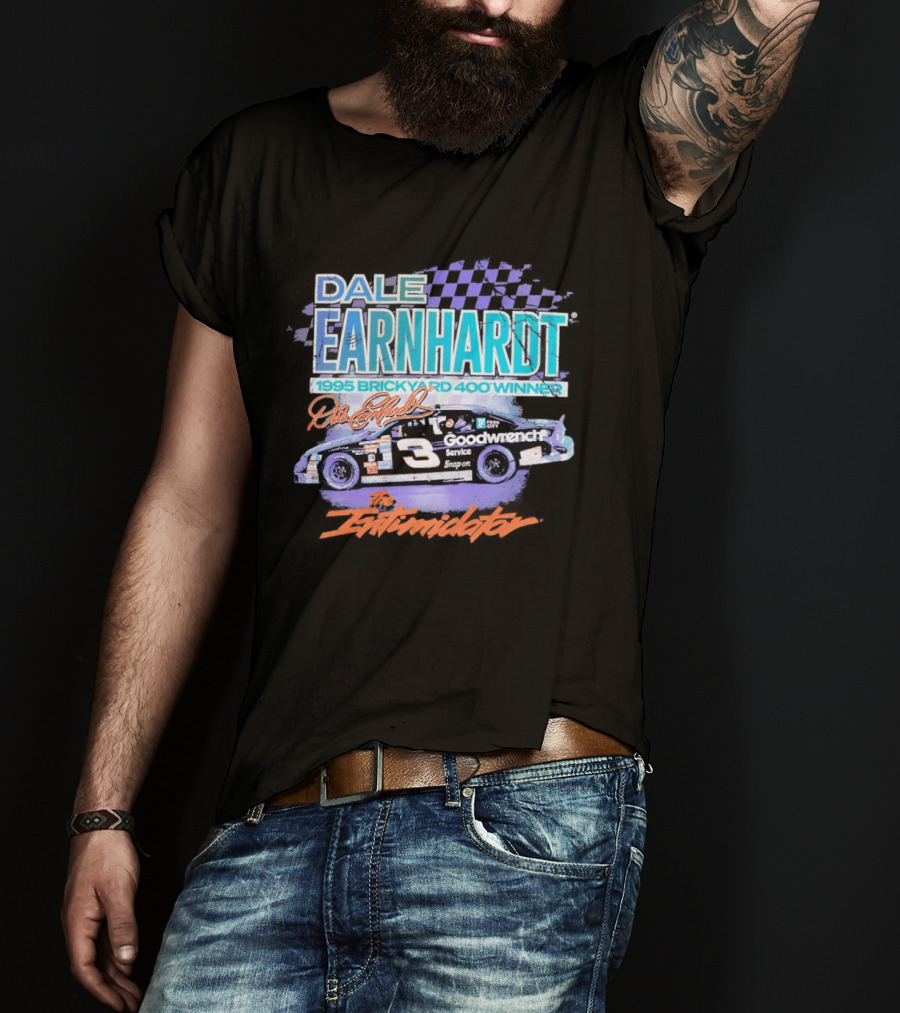 Dale Earnhardt 1995 Brickyard 400 Winner The Intimidator Goodwrench Service T-Shirt