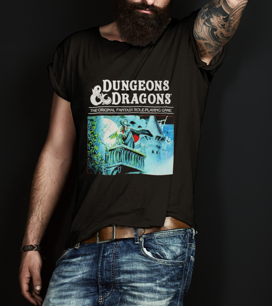 Dungeons And Dragons The Original Fantasy Role Playing Game Vampire Castle T-Shirt