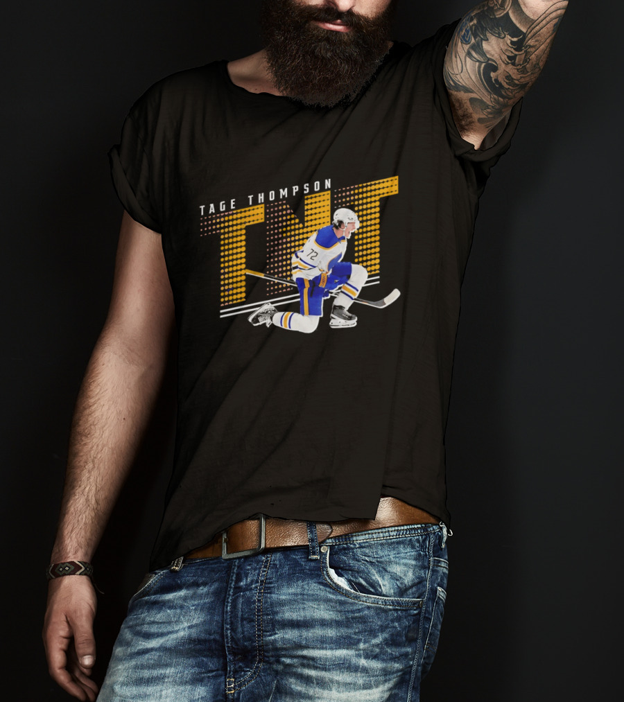 Tage Thompson TNT Buffalo Sabres Hockey Player Action T-Shirt