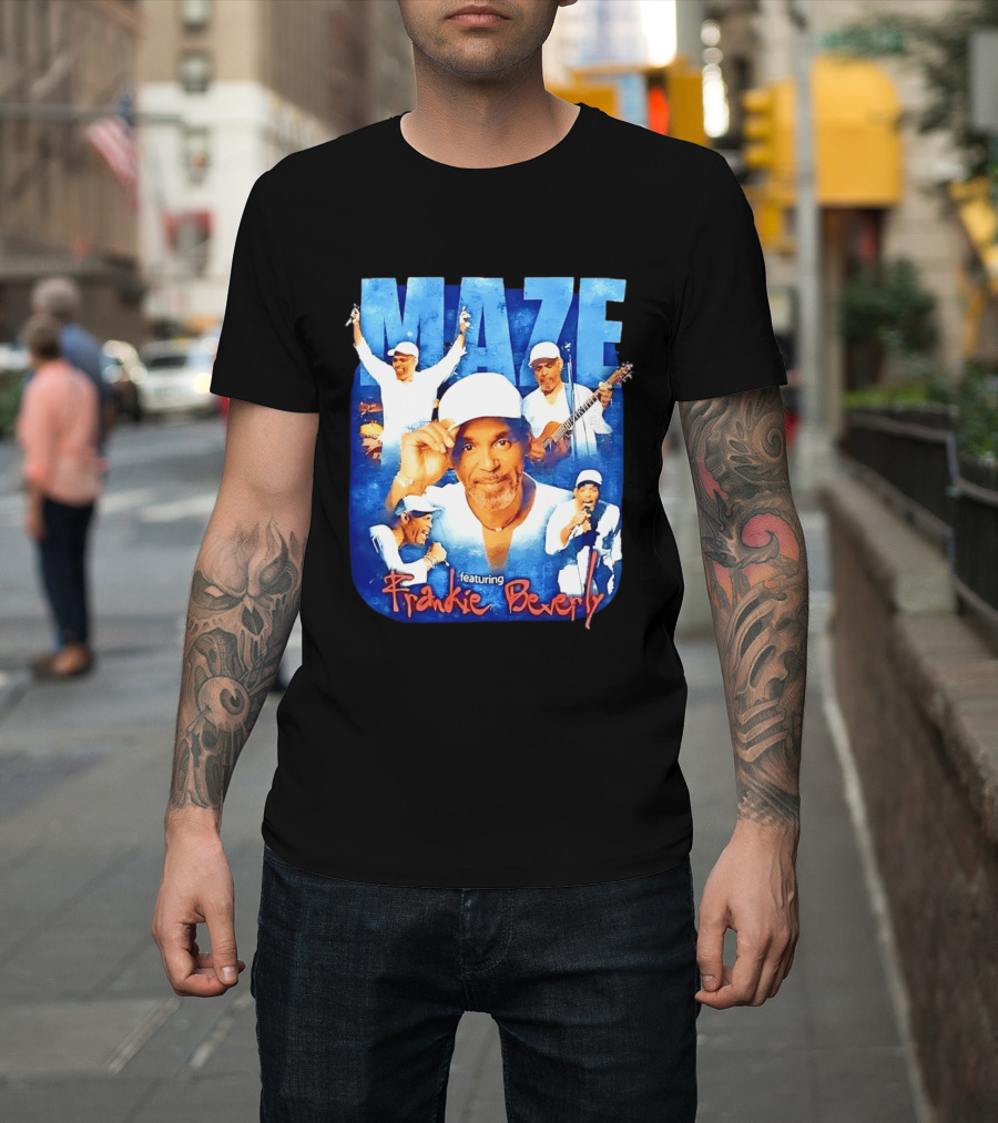 Maze Featuring Frankie Beverly Collage with Performances T-Shirt