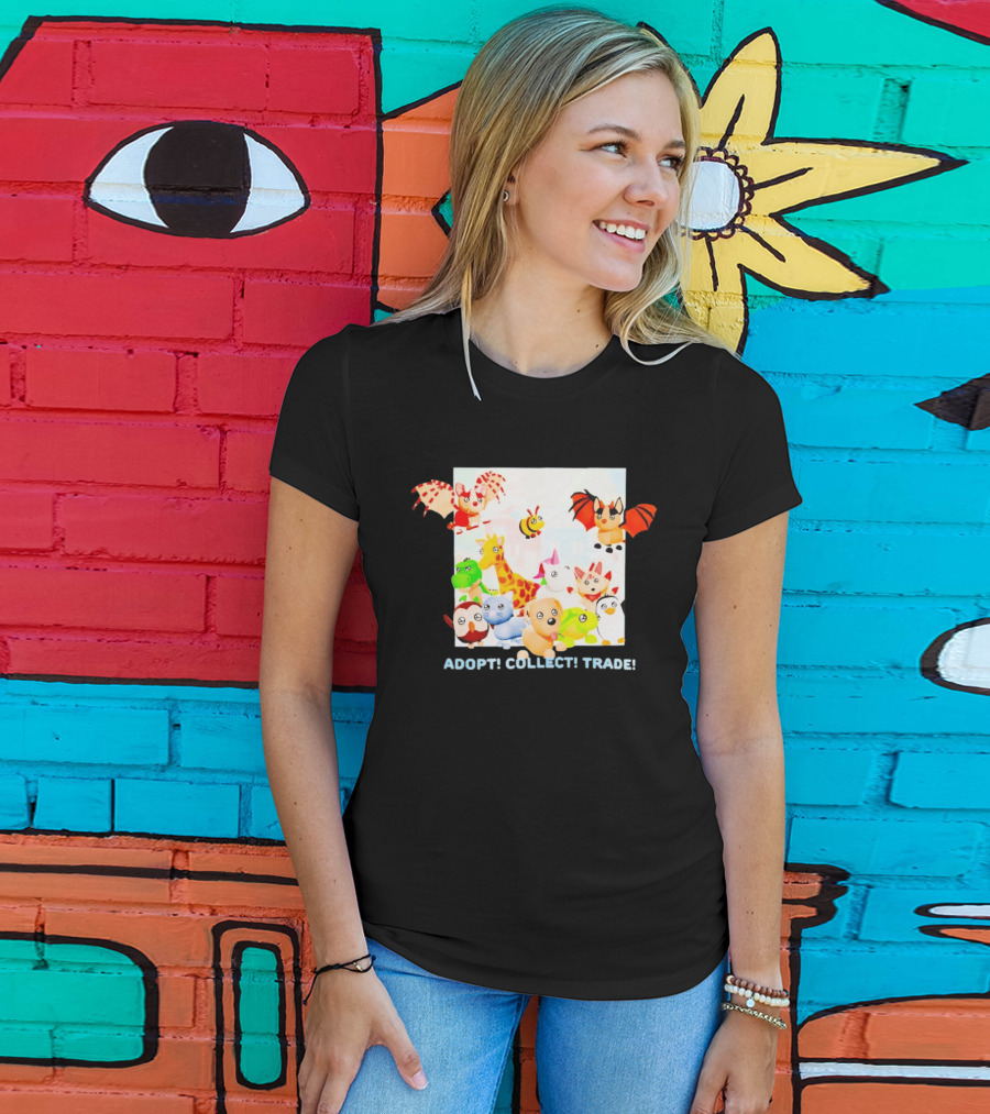 Adopt Me Collectible Pets Game Characters Adopt Collect Trade T-Shirt