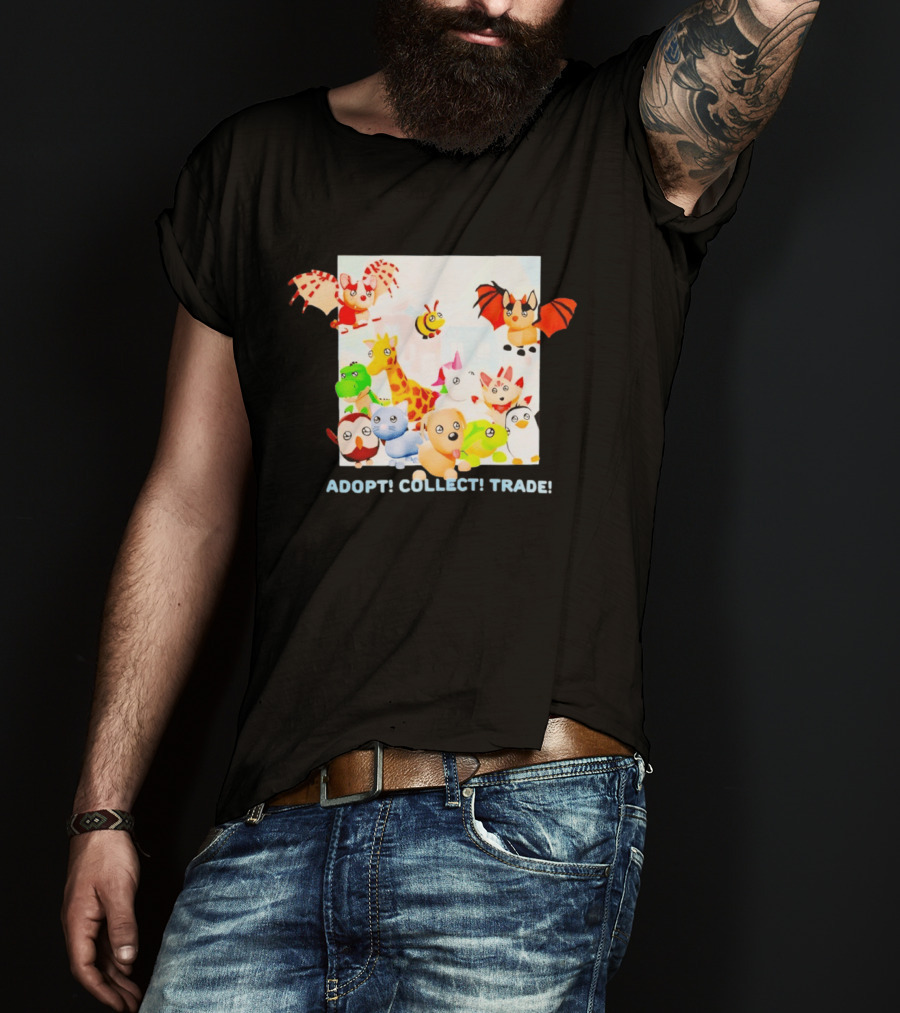 Adopt Me Collectible Pets Game Characters Adopt Collect Trade T-Shirt